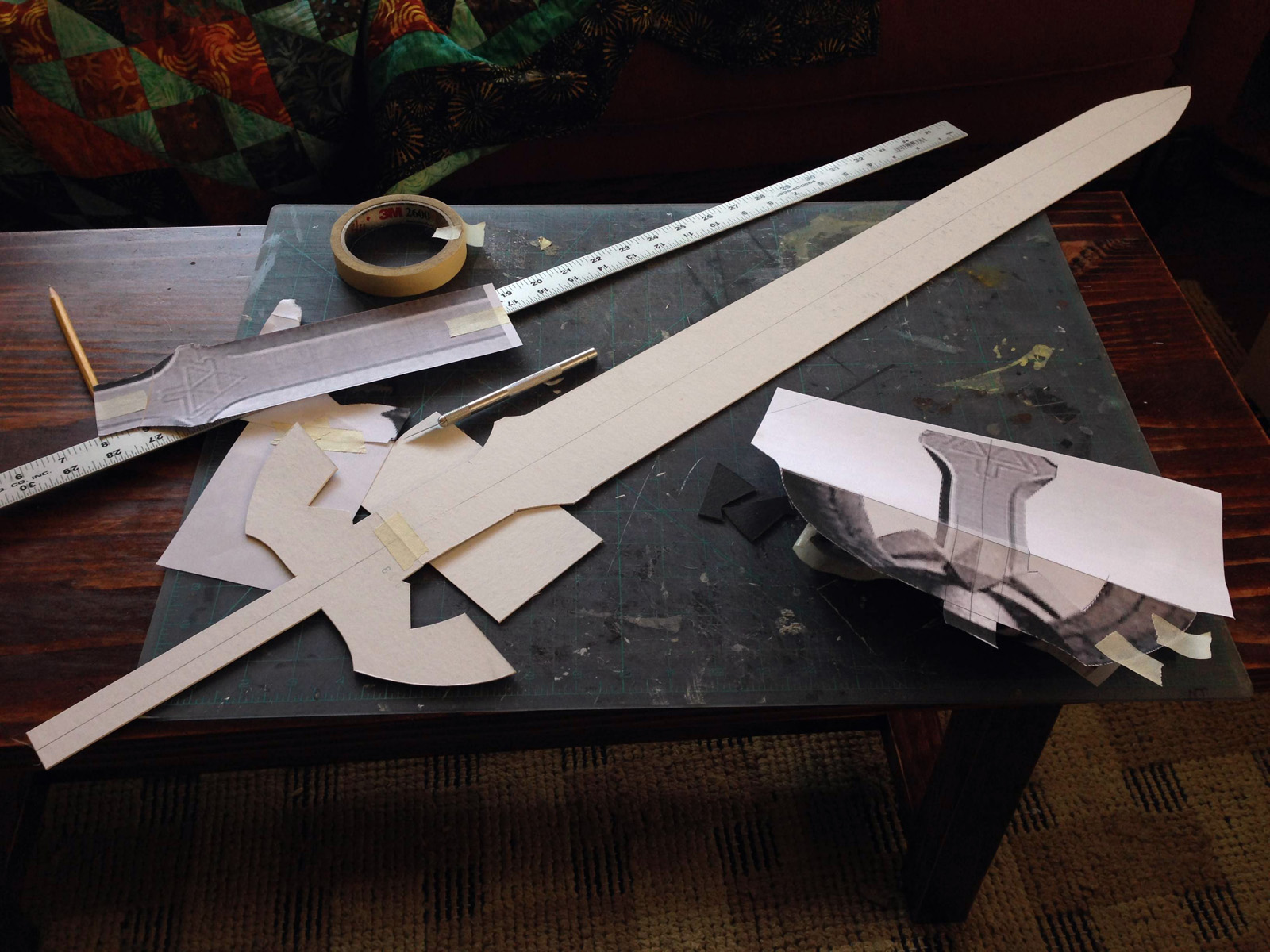 prop sword template
